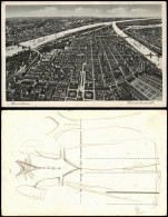 Ansichtskarte Mannheim Luftbild, Vogelperspektive 1932 - Mannheim