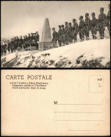 Col De L'Aution Chasseurs  Nord-Africains Dans La Neige Propaganda Militär 1910 - Sonstige & Ohne Zuordnung