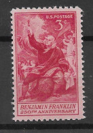 USA 1956.  Franklin Sc 1073  (**) - Unused Stamps