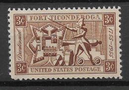 USA 1955.  Ticonderoga Sc 1071  (**) - Neufs