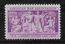 USA 1953.  Bar Assoc Sc 1022  (**) - Unused Stamps
