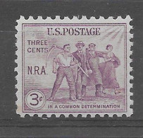 USA 1933.  Determination Sc 732  (**) - Unused Stamps