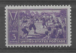 USA 1939.  Baseball Sc 855  (**) - Unused Stamps