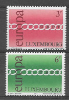 Luxembourg 1971.  Europa Mi 824-25  (**) - Neufs