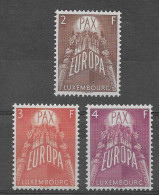 Luxembourg 1957.  Europa Mi 572-74  (**) - Nuevos