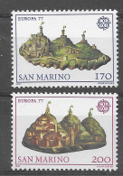 San Marino 1977.  Europa Mi 1131-32  (**) - Nuovi