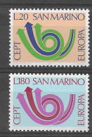 San Marino 1973.  Europa Mi 1030-31  (**) - Neufs