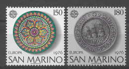 San Marino 1976.  Europa Mi 1119-20  (**) - Nuevos