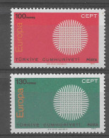 Turquia 1970.  Europa Mi 2179-80  (**) - Gebruikt