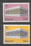 Islandia 1969.  Europa Mi 428-29  (**) - Ongebruikt