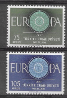 Turquia 1960.  Europa Mi 1774-75  (**) - Usados