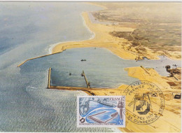 France - DUNKERQUE Extention Portuaire Oblitération 1er Jour Illustrée12.02.1977 Dunkerque - 1970-1979