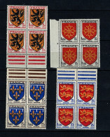 France Stamps | 1944 | City Crests | MNH 607-610 - Nuevos