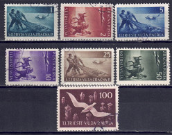 Italien / Triest Zone B - 1949 - Flugpostmarken, Nr. 5 - 11, Gestempelt / Used - Oblitérés