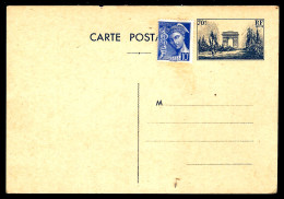 ENTIER POSTAL - ARC DE TRIOMPHE - AVEC COMPLÉMENT - - Cartoline Postali E Su Commissione Privata TSC (ante 1995)