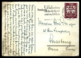 LETTRE DE L'ALLEMAGNE - 1960 - POUR STRASBOURG - Briefe U. Dokumente