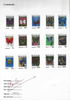 1987 Sierra Leone Animals Insects Moths Butterflies Fauna Flora Michel 982/996 - Rare Imperf Proof Essay Trial MNH - Butterflies