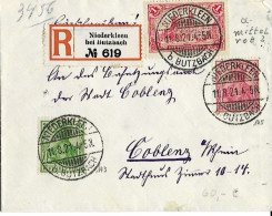 German Small Envelope Kleinbrief 11.8.1921 Niederkleen - Lettres & Documents