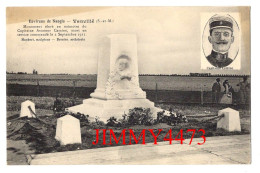 CPA - Env. De NANGIS - Vanvillé ( S.-et-M. ) Monument élevé En Mémoire Du Capitaine Aviateur Camine - Cliché Simonet - Aviadores