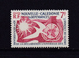 NOUVELLE-CALEDONIE 1958 TIMBRE N°290 NEUF** DROIT DE L'HOMME - Nuevos