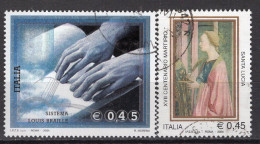 Y5285 - ITALIA Ss N°2790/91 - ITALIE Yv N°2750/51 - 2001-10: Oblitérés