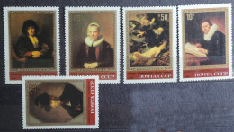 Russia (URSS) 1983, Peinture Hollandaise Du Musée Ermitage, Rembrandt, Y&T 4984-88 (**) - Unused Stamps