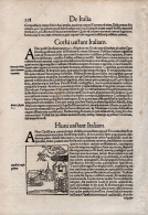 ST-IT AQUILEIA E Invasione Dei Barbari 1550 Sebastian Münster, Cosmographia Universalis - Estampes & Gravures