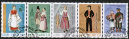 1972 Finland, National Costumes 5-strip FD Stamped. - Gebraucht