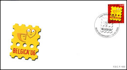 3527 - FDC - Logo Belgica 2006 P1552 - 2001-2010