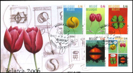 3555/59 - FDC - Wereldkampioenschap Jeugdfilatelie Belgica P1566 - 2001-2010