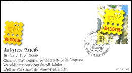 3560 - FDC - Wereldkampioenschap Jeugdfilatelie Belgica P1567 - 2001-2010