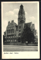 AK Gladbeck I. Westf., Strassenpartie Am Rathaus  - Gladbeck