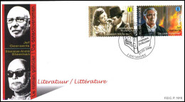 3764/65 - FDC - Literatuur : Jef Geeraerts - Stanislas-Andr&eacu - 2001-2010