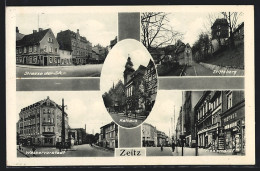AK Zeitz, Rossmarkt Mit Geschäften, Wasservrostadt, Rathaus  - Zeitz