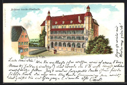 Künstler-AK Offenbach A. M., Schloss Von Der Stadtseite  - Offenbach