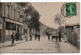 Carte Postale Ancienne Limeil Brévannes - Grande Rue - Bureau De Tabacs - Limeil Brevannes