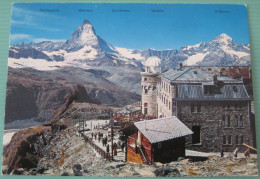 Zermatt (VS) - Gornergrat: Kulmhotel Mit Matterhorn Und Dent Blanche - Zermatt