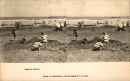 CARTE STEREO BIARRTZ PLAGE - Stereoscope Cards