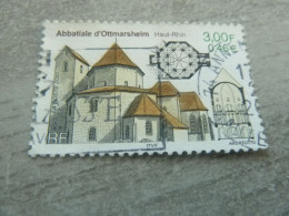 Abbatiale D'Ottmarsheim - Haut-Rhin - 3f. (0.46 €) - Yt 3336 - Multicolore - Oblitéré - Année 2000 - - Chiese E Cattedrali