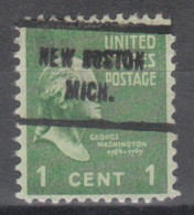 USA Precancel Vorausentwertungen Preo Locals Michigan, New Boston 713 - Precancels