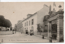 Carte Postale Ancienne Sucy En Brie - Place De La Mairie - Sucy En Brie