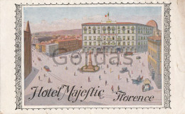 Italy - Florence - Advertise - Publicita - Map - Hotel Majestic - Toeristische Brochures