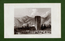 ST-IT COMO Castel Baradello - Côme Rouargue Frères Paris 1862 - Estampes & Gravures