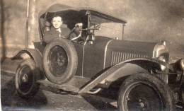 Photographie Photo Vintage Snapshot Automobile Auto Car Voiture - Automobiles