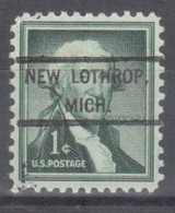 USA Precancel Vorausentwertungen Preo Locals Michigan, New Lothrop 807 - Preobliterati