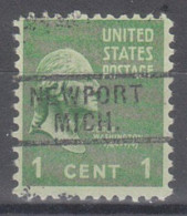 USA Precancel Vorausentwertungen Preo Locals Michigan, Newport 729 - Preobliterati