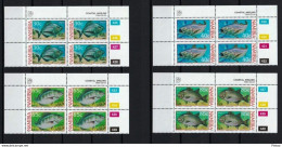 NAMIBIA 1994 COASTAL ANGLING FISHING MARINE LIFE FISH COMPLETE SET BLOCK OF 4 MNH - Fische