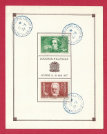 !!! FEUILLET NUMÉROTÉ DE L'EXPOSITION PHILATÉLIQUE DE POITIERS DE 1937 - Exposiciones Filatelicas