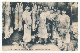 CPA 9 X 14 PARIS - Abattoirs De La Villette - Grattage Des Moutons - Artigianato Di Parigi