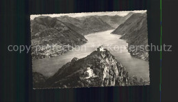 11676822 Lugano TI Monte San Salvatore Fliegeraufnahme Lugano - Autres & Non Classés